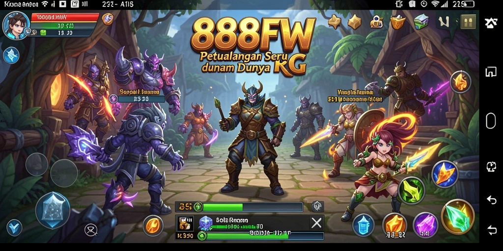Tampilan grafik memukau dari gameplay RPG 888FW.