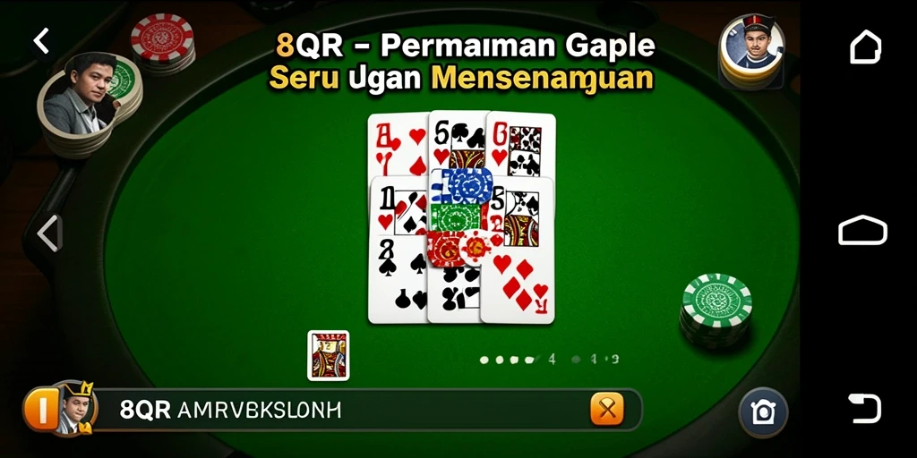 Tampilan gameplay Gaple yang menarik dan interaktif.