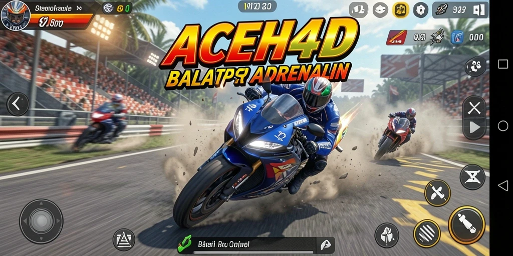 Gameplay seru dengan balapan motor yang mendebarkan di ACEH4D.