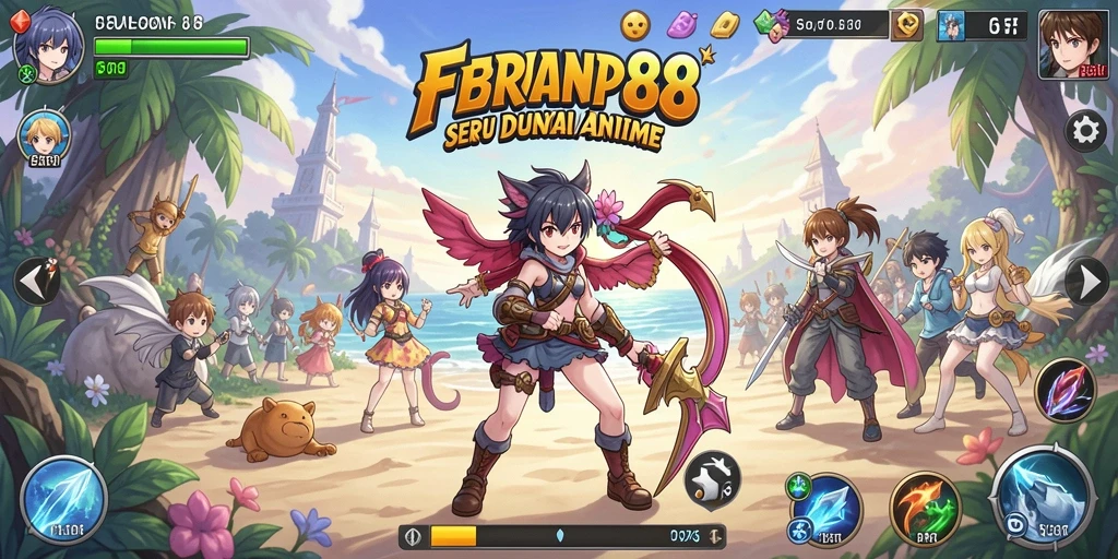 Screenshot FBRP88 menampilkan aksi seru dalam dunia Anime.