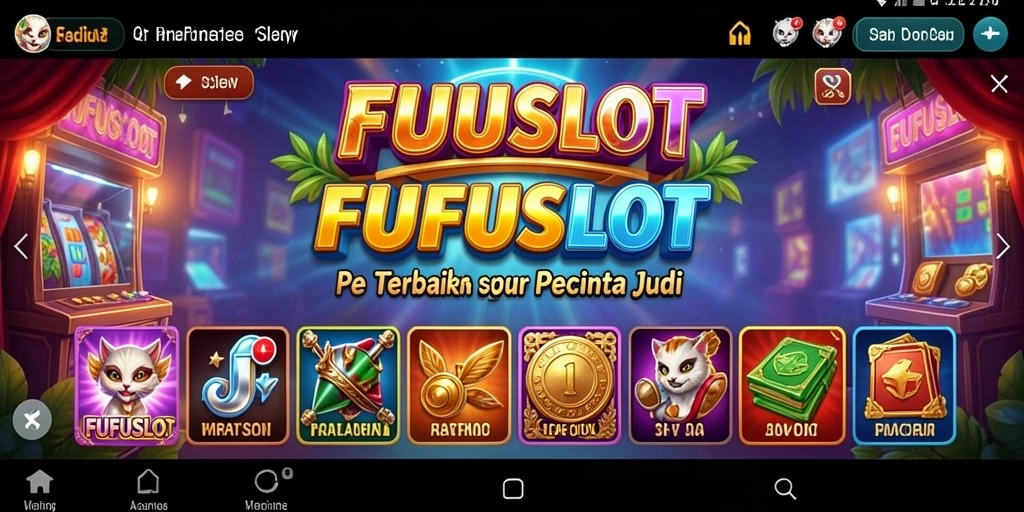 Tampilan gameplay yang menarik dan penuh warna dari FUFUSLOT.