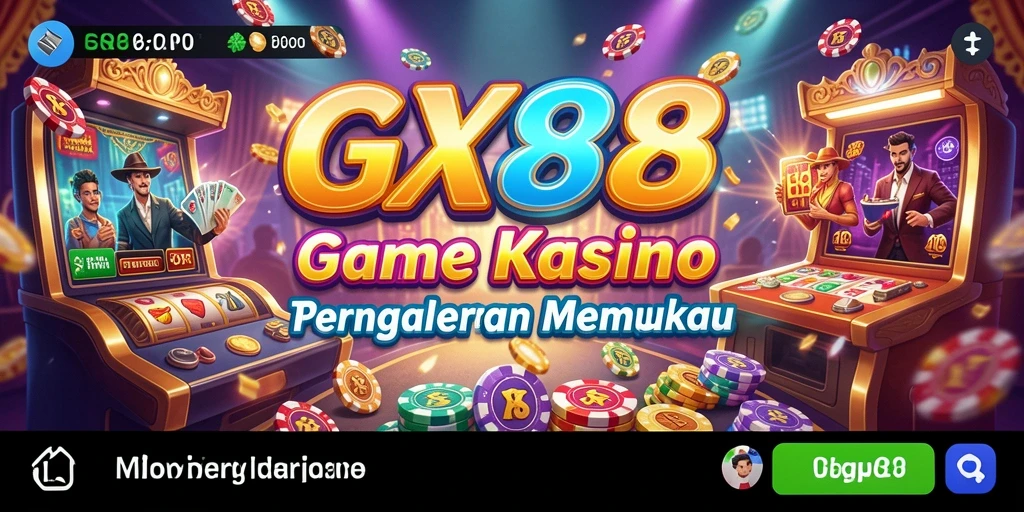 Screenshot gameplay GX88 menunjukkan aksi Kasino yang seru dan grafis menarik.