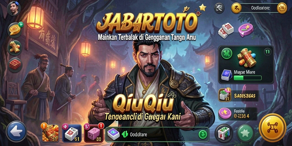 Tampilan permainan QiuQiu yang menegangkan di JABARTOTO.