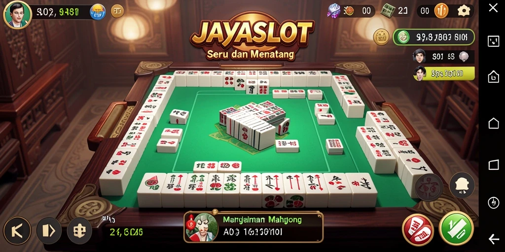 Tampilan gameplay Mahjong yang seru dalam JAYASLOT.