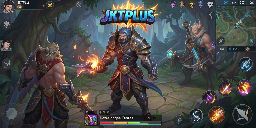 Tampilan gameplay seru dalam dunia ARPG JKTPLUS.