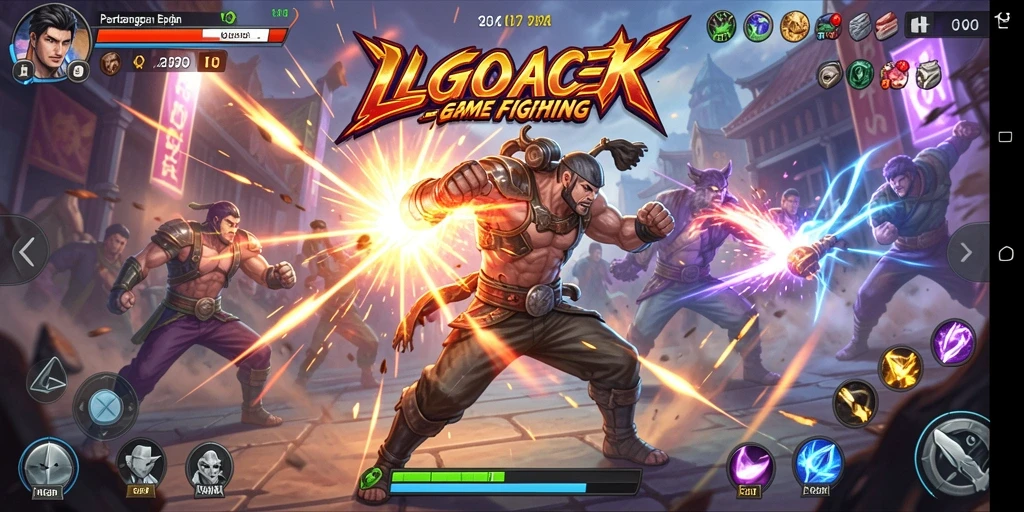 Tampilan seru dari gameplay Fighting di LGOACE, penuh aksi dan strategi.