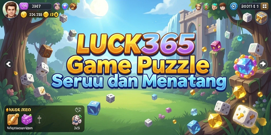 Screenshot LUCK365 menampilkan berbagai puzzle menarik yang menantang.