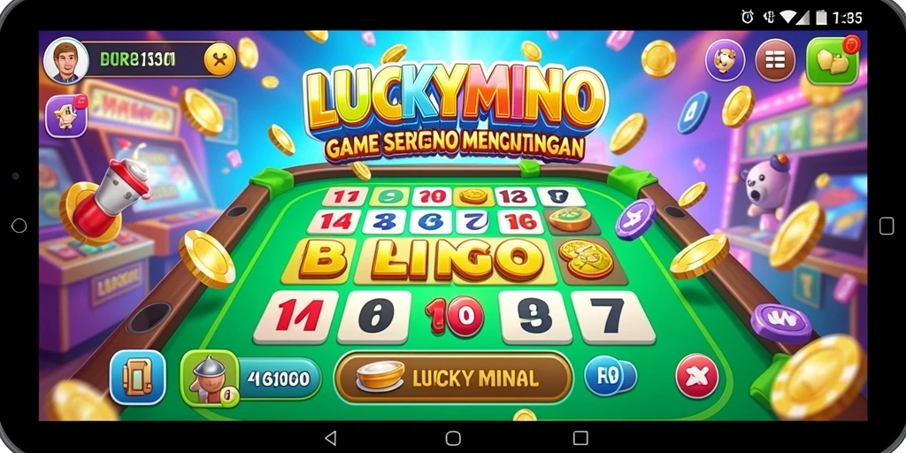 Tampilan gameplay seru saat bermain Bingo di LUCKYMINO.