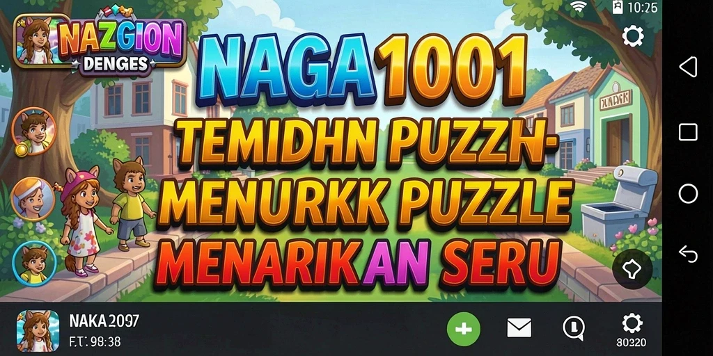 Tampilan gameplay seru di NAGA1001 dengan teka-teki menarik.