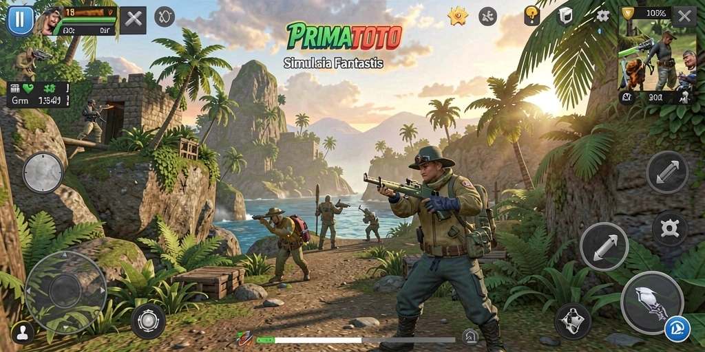 Tampilan gameplay menarik dari PRIMATOTO yang menampilkan simulasi mendalam.