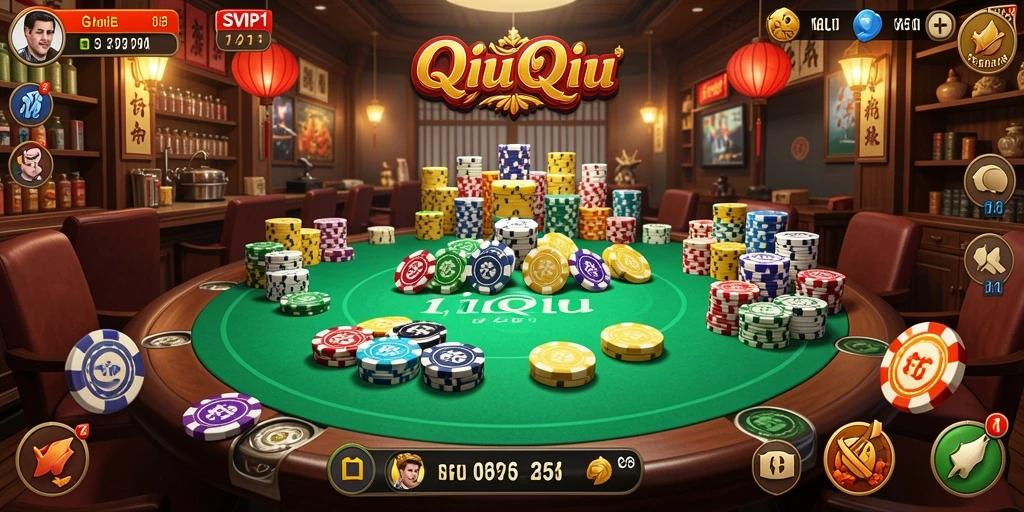 Tangkapan layar SVIP1 menunjukkan gameplay menegangkan QiuQiu.