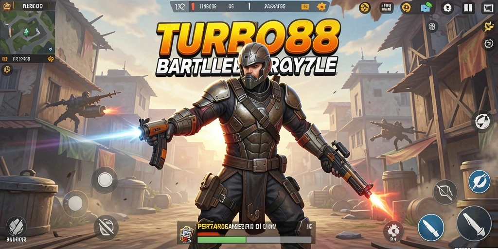 TURBO88 menampilkan aksi intens dalam Battle Royale.