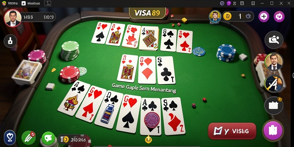 Tampilan gameplay seru dalam <strong>VISA89</strong> dengan pemain yang bersaing di papan Gaple.