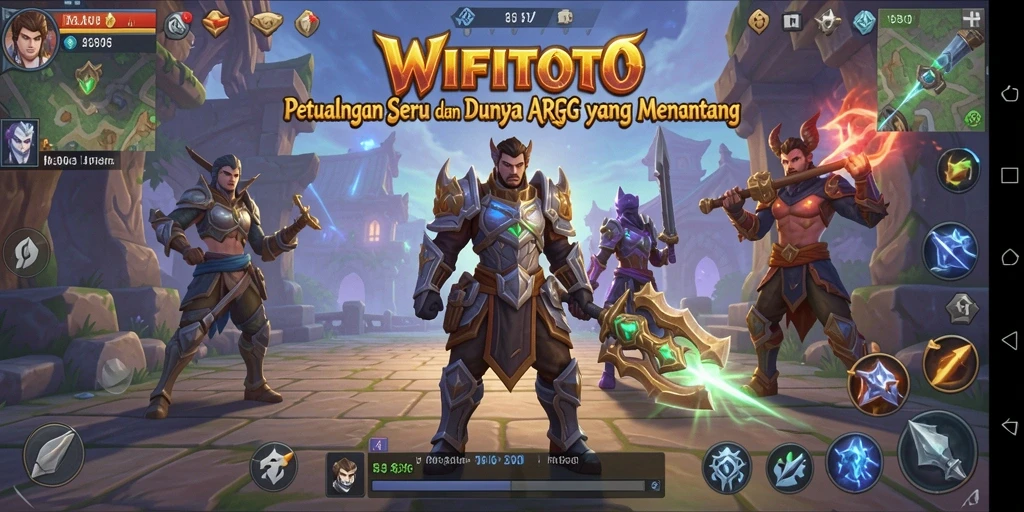 Tampilan gameplay seru dalam WIFITOTO yang memikat.