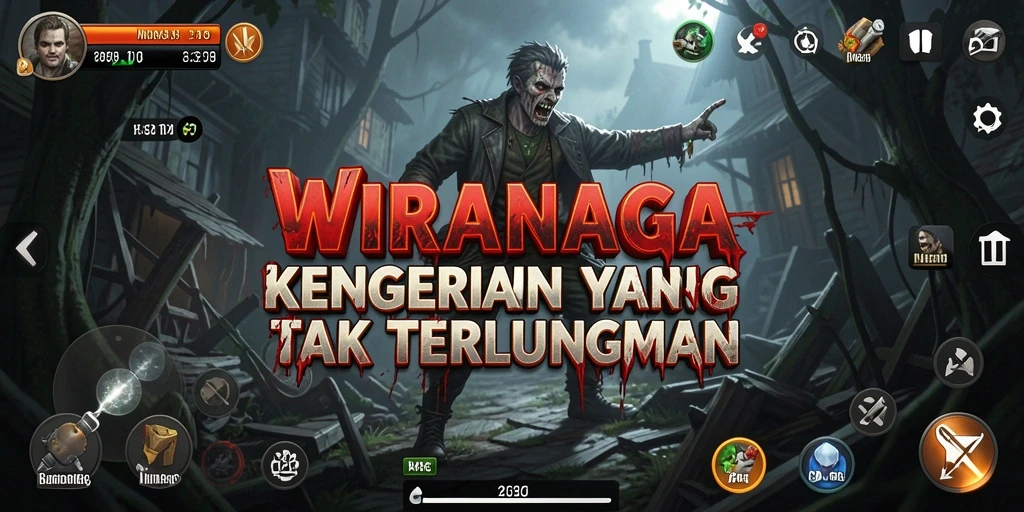Tampilan gameplay WIRANAGA yang mencekam dan penuh ketegangan.